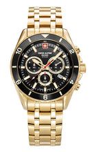 Laden Sie das Bild in den Galerie-Viewer, Swiss Alpine Military Herren Uhr Analog Quarz Chronograph 7034.9117SAM Edelstahl