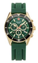Laden Sie das Bild in den Galerie-Viewer, Swiss Alpine Military Herren Uhr Analog Quarz Chronograph 7034.9818SAM Silikon