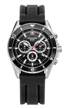Laden Sie das Bild in den Galerie-Viewer, Swiss Alpine Military Herren Uhr Analog Quarz Chronograph 7034.9837SAM Silikon