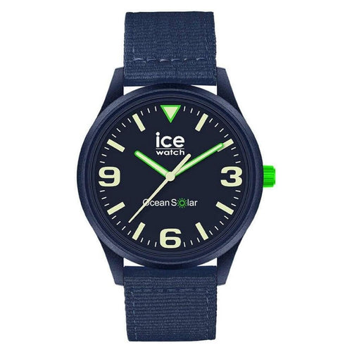 Ice-Watch Uhr Unisexuhr Solaruhr ICE ocean - Dark blue Medium SOLAR 3H 019648