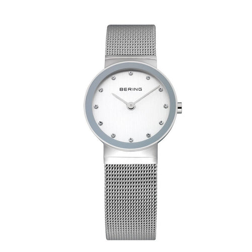 Bering Damen Uhr Armbanduhr Slim Classic - 10126-000-1 Meshband