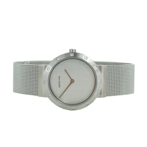 Bering Damen Uhr Armbanduhr Slim Classic - 10629-000-1 Meshband