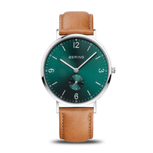 Laden Sie das Bild in den Galerie-Viewer, Bering Herren Uhr Armbanduhr Classic Small Second - 14040-508 Leder