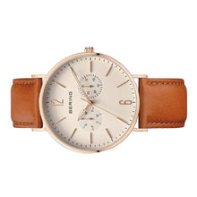 Laden Sie das Bild in den Galerie-Viewer, Bering Unisex Uhr Armbanduhr Ultra Slim - 14240-564 Leder
