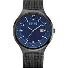 Laden Sie das Bild in den Galerie-Viewer, Bering Herren Uhr Armbanduhr Edelstahl schwarz 14442-227 Solar