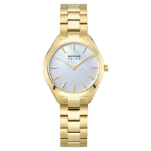 Laden Sie das Bild in den Galerie-Viewer, Bering Damen Uhr Armbanduhr Solar Gold  - 17331-734 Edelstahl