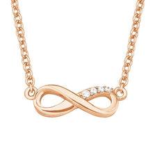 Laden Sie das Bild in den Galerie-Viewer, s.Oliver Jewel Damen Kette Silber Rosé Zirkonia SO PURE Infinity 2019930