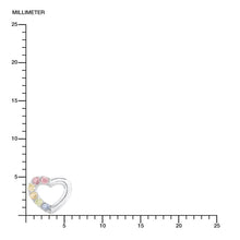 Laden Sie das Bild in den Galerie-Viewer, Prinzessin Lillifee Kinder Ohrringe Silber Herz bunt 2024376