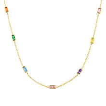 Laden Sie das Bild in den Galerie-Viewer, s.Oliver Jewel Damen Kette Halskette Silber 925 goldfarben Zirkonia 2035501