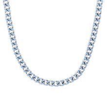 Laden Sie das Bild in den Galerie-Viewer, s.Oliver Jewel Damen Kette Halskette Edelstahl silber emailliert blau 2037972
