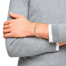 Laden Sie das Bild in den Galerie-Viewer, s.Oliver Jewel Herren Armband Edelstahl IP gold 2038009