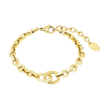Laden Sie das Bild in den Galerie-Viewer, s.Oliver Jewel Damen Armband Armkette Edelstahl IP Gold 2038854