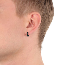 Laden Sie das Bild in den Galerie-Viewer, s.Oliver Jewel Herren Singel Ohrringe Creole Edelstahl IP Gun 2038862