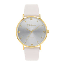 Laden Sie das Bild in den Galerie-Viewer, s.Oliver Damen Uhr Armbanduhr Leder 2040105