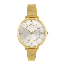 Laden Sie das Bild in den Galerie-Viewer, s.Oliver Damen Uhr Armbanduhr Edelstahl 2040108