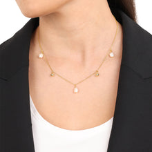 Laden Sie das Bild in den Galerie-Viewer, s.Oliver Jewel Damen Kette Halskette Silber 925 gold Perlen 2040597