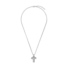 Laden Sie das Bild in den Galerie-Viewer, s.Oliver Jewel Herren Kette Edelstahl silber Kreuz 2040626