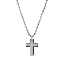 Laden Sie das Bild in den Galerie-Viewer, s.Oliver Jewel Herren Kette Edelstahl silber Kreuz 2040626
