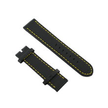 Laden Sie das Bild in den Galerie-Viewer, Ingersoll Ersatzband für Uhren Leder schwarz Kroko 24 mm