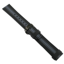 Laden Sie das Bild in den Galerie-Viewer, Ingersoll Ersatzband für Uhren Leder sw / grau Faltschl. sw 22 mm
