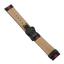 Laden Sie das Bild in den Galerie-Viewer, Ingersoll Ersatzband für Uhren Leder sw / rot Faltschl. sw 22 mm