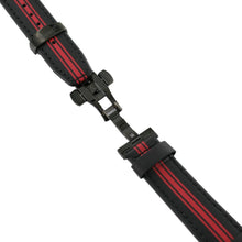 Laden Sie das Bild in den Galerie-Viewer, Ingersoll Ersatzband für Uhren Leder sw / rot Faltschl. sw 22 mm