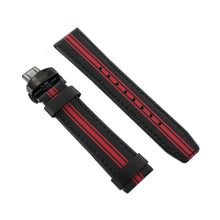 Laden Sie das Bild in den Galerie-Viewer, Ingersoll Ersatzband für Uhren Leder sw / rot Faltschl. sw 22 mm