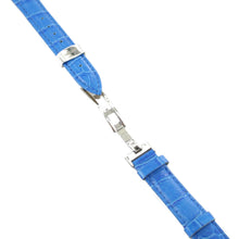 Laden Sie das Bild in den Galerie-Viewer, Ingersoll Ersatzband für Uhren Leder blau Kroko Faltschl. Si 16 mm