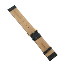 Laden Sie das Bild in den Galerie-Viewer, Ingersoll Ersatzband für Uhren Leder schwarz g. Kroko Dornschließe Gold 22 mm