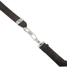 Laden Sie das Bild in den Galerie-Viewer, Ingersoll Ersatzband für Uhren Leder dunkel braun Kroko Faltschl. Si 20 mm