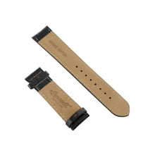 Laden Sie das Bild in den Galerie-Viewer, Ingersoll Ersatzband für Uhren Leder dunkelbraun Kroko Naht orange 22 mm