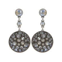 Laden Sie das Bild in den Galerie-Viewer, Konplott Ohrringe Ohrhänger Orchid Hybrid white crystal moonlight silber