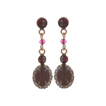 Laden Sie das Bild in den Galerie-Viewer, Konplott Ohrringe Ohrstecker Melody Drops red antique