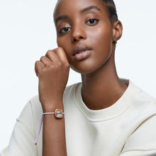 Laden Sie das Bild in den Galerie-Viewer, Swarovski Damen Armband Violett Textil Dulcis Kristall 5617983