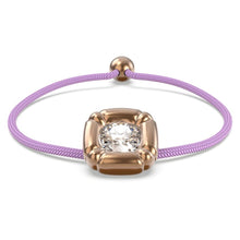 Laden Sie das Bild in den Galerie-Viewer, Swarovski Damen Armband Violett Textil Dulcis Kristall 5617983