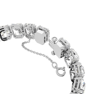Swarovski Damen Armband Edelstahl Millenia Silber Oktagon-Schliff 5618699