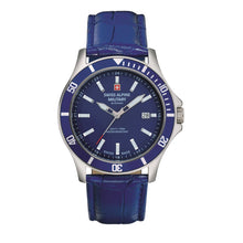 Laden Sie das Bild in den Galerie-Viewer, Swiss Alpine Military Herren Uhr Analog Quarz 7022.1535SAM Leder