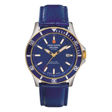 Laden Sie das Bild in den Galerie-Viewer, Swiss Alpine Military Herren Uhr Analog Quarz 7022.1545SAM Leder