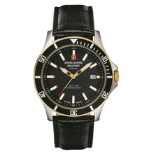 Laden Sie das Bild in den Galerie-Viewer, Swiss Alpine Military Herren Uhr Analog Quarz 7022.1547SAM Leder