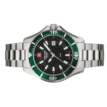 Laden Sie das Bild in den Galerie-Viewer, Swiss Alpine Military Herren Uhr Analog Quarz 7040.1134SAM Edelstahl
