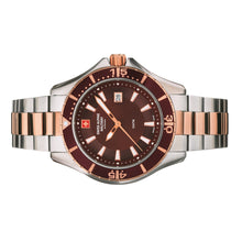 Laden Sie das Bild in den Galerie-Viewer, Swiss Alpine Military Herren Uhr Analog Quarz 7040.1156SAM Edelstahl