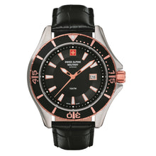 Laden Sie das Bild in den Galerie-Viewer, Swiss Alpine Military Herren Uhr Analog Quarz 7040.1557SAM Leder