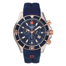 Laden Sie das Bild in den Galerie-Viewer, Swiss Alpine Military Herren Uhr Chronograph Analog Quarz 7040.9855SAM Siikon