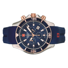 Laden Sie das Bild in den Galerie-Viewer, Swiss Alpine Military Herren Uhr Chronograph Analog Quarz 7040.9855SAM Siikon