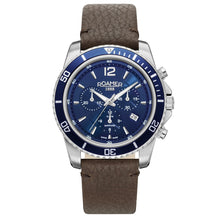 Laden Sie das Bild in den Galerie-Viewer, Roamer Herren Uhr Chronograph Quarz 862837 41 45 02 Nautic Chrono 100 Leder