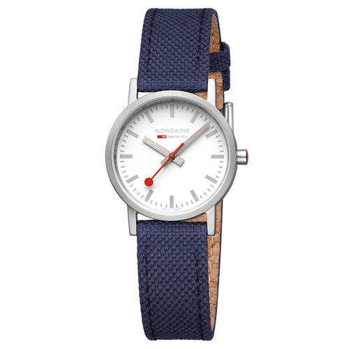Mondaine Damen Uhr Classic Armbanduhr 30 mm A658.30323.17SBD Textil
