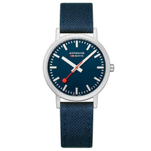 Laden Sie das Bild in den Galerie-Viewer, Mondaine Unisex Uhr Classic Armbanduhr 36 mm A660.30314.40SBD Textil