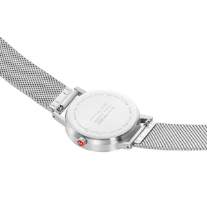 Mondaine Unisex Uhr Classic Armbanduhr 36 mm A660.30314.40SBJ Edelstahl