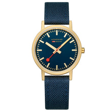 Laden Sie das Bild in den Galerie-Viewer, Mondaine Unisex Uhr Classic Armbanduhr 36 mm A660.30314.40SBQ Textil