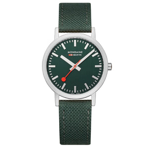 Mondaine Unisex Uhr Classic Armbanduhr 36 mm A660.30314.60SBF Textil